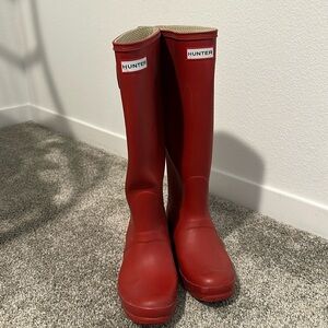 Red Hunter Boots